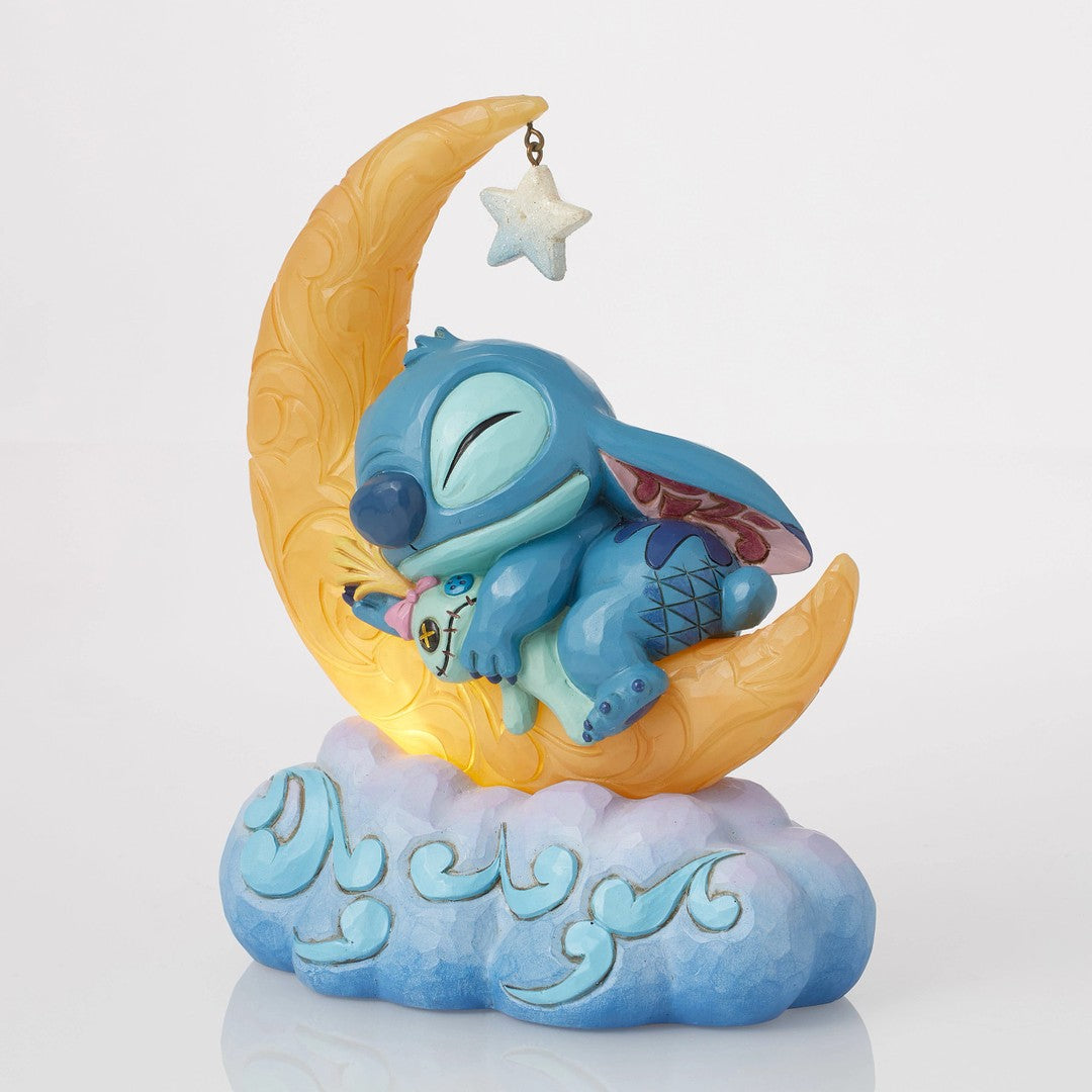 Jim Shore - Stitch che dorme su luna.