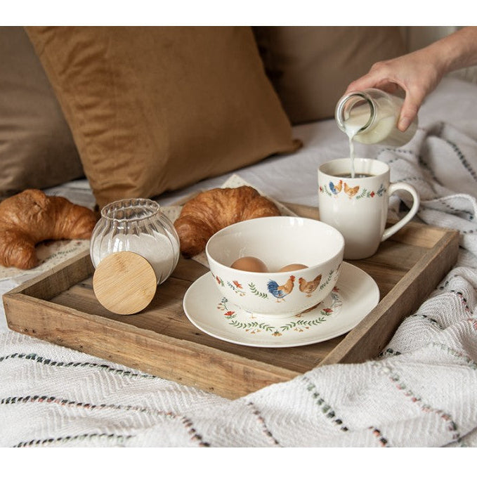 vassoio quadrato rustico stile country