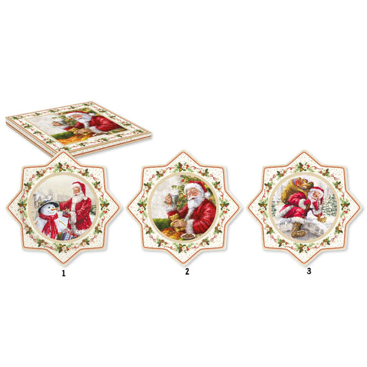 piatto torta 32 cm babbo natale idea regalo easy life