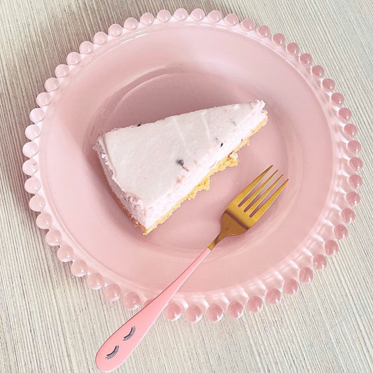 piatto vetro rosa dolce