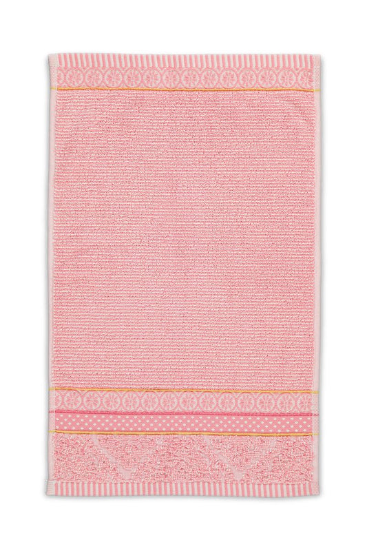 asciugamano rosa jacquard cotone morbido