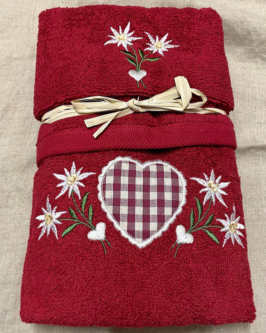 idea regalo casa natale asciugamani ricamati