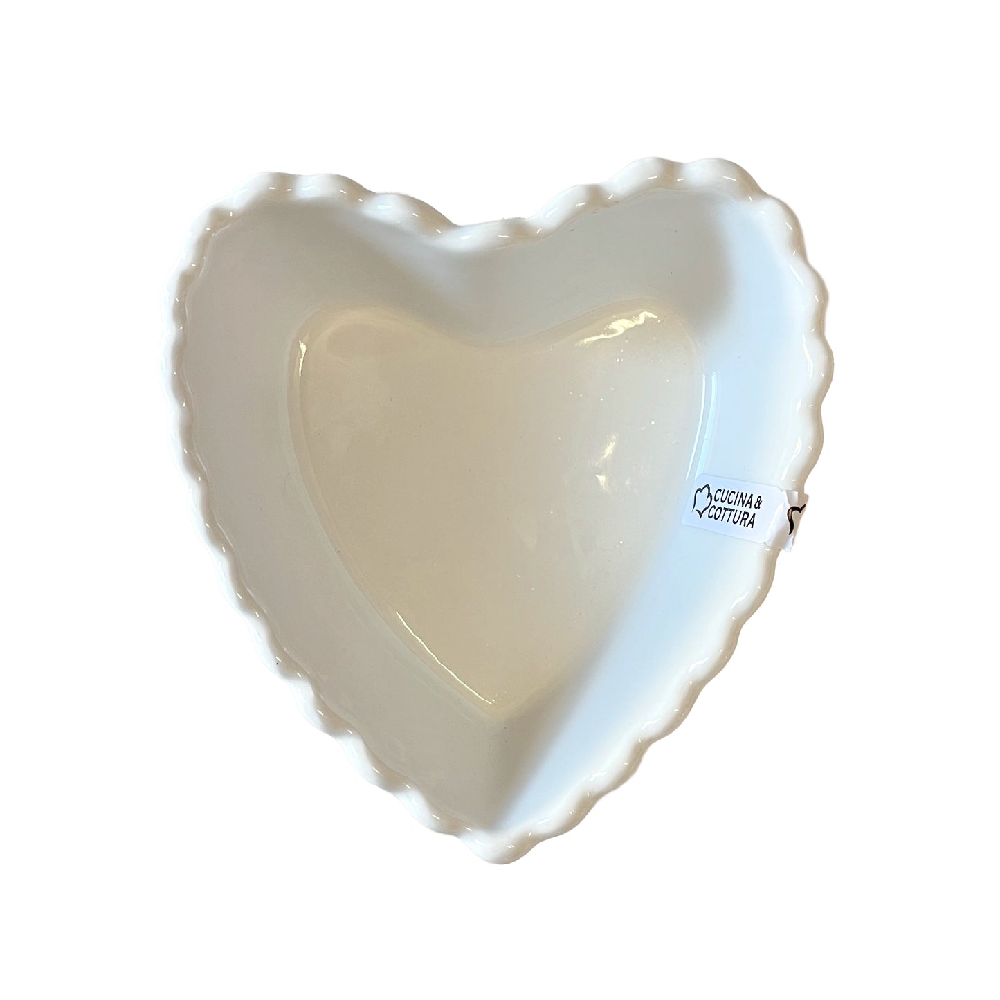 ciotola cuore bianco tavola romantica san Valentino