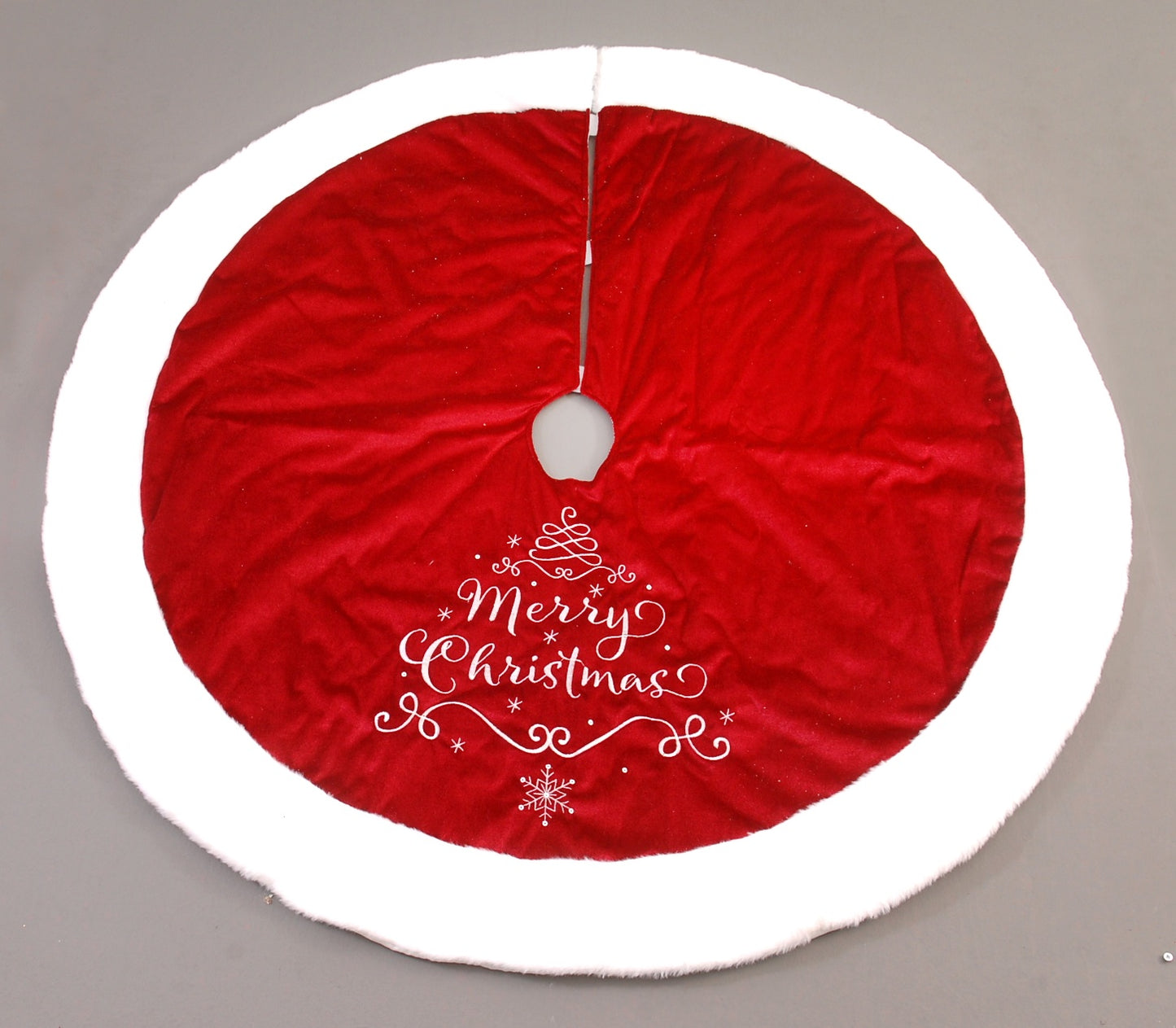 gonna albero natale rossa Merry Christmas