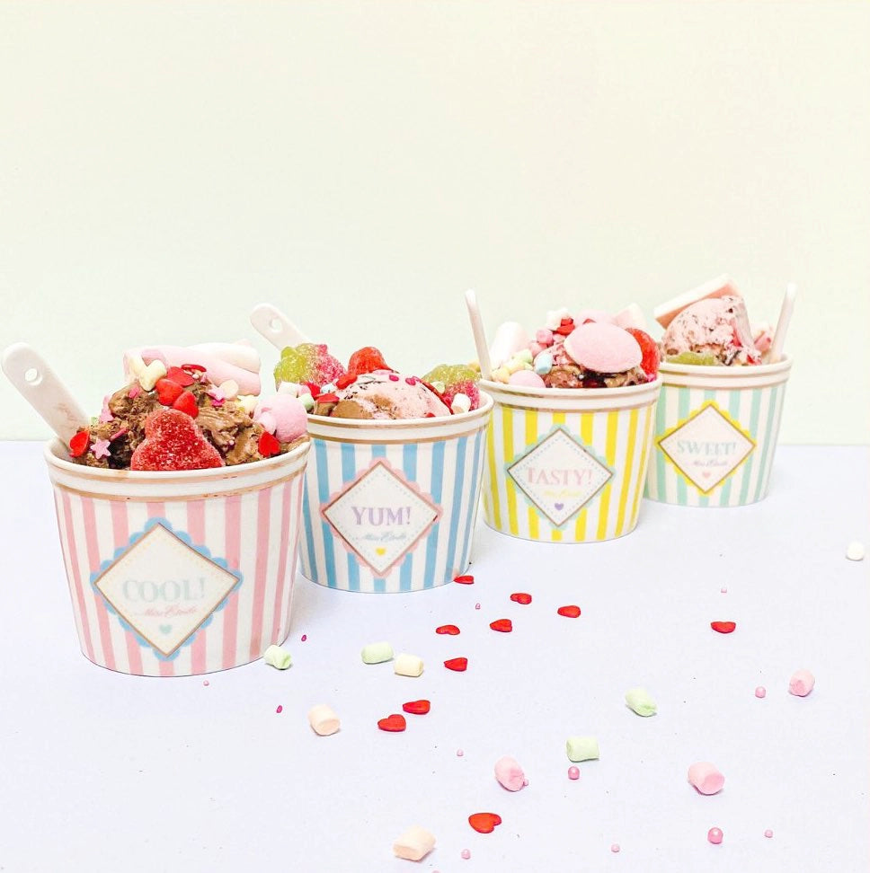 Miss Etoile - set di coppette gelato colorate