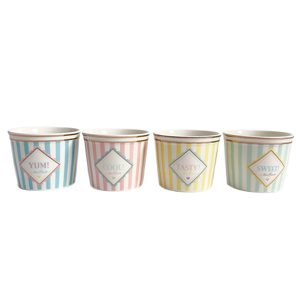 Miss Etoile - set di coppette gelato colorate