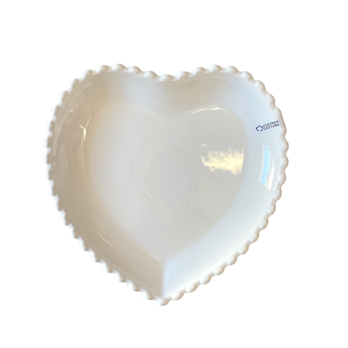 piatto piano cuore bianco tavola romantica san Valentino