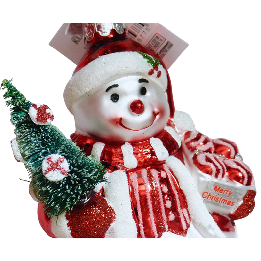 viso snowman addobbo natalizio