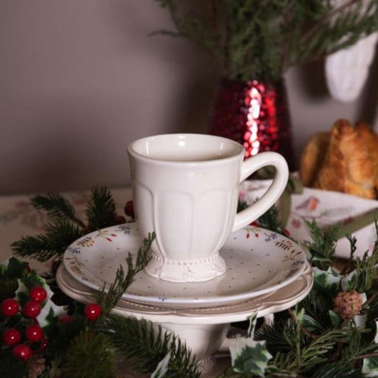 Tazza in ceramica avorio