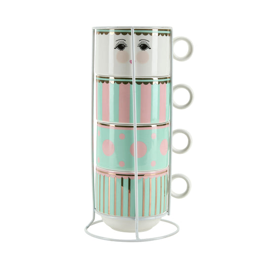 Miss étoile tazze colazione 4 pezzi