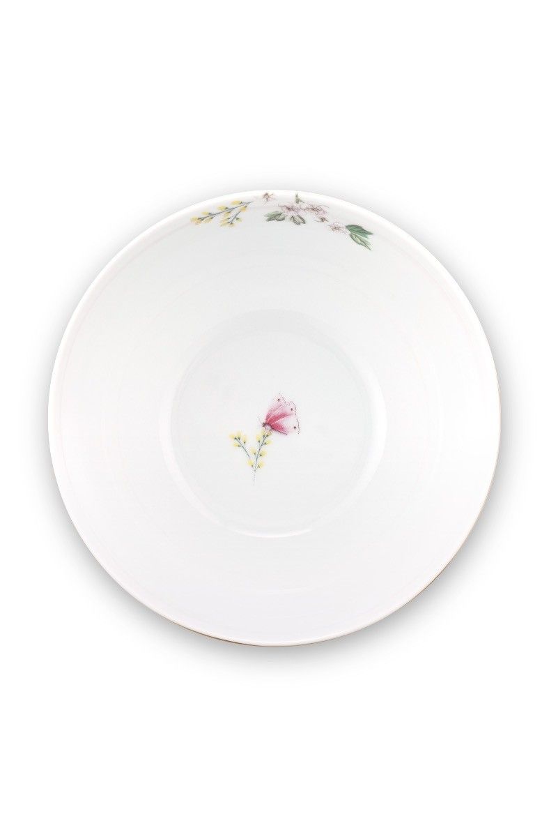 interno ciotola khaki con farfalla