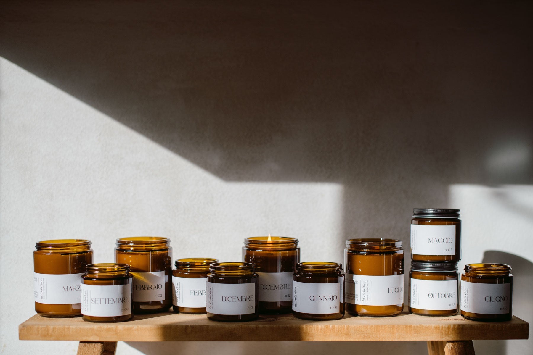 Candele artigianali di soia