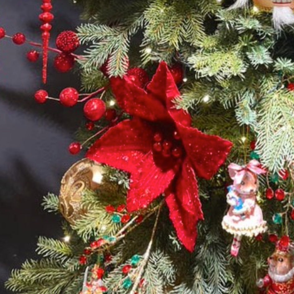 Poinsettia decorations