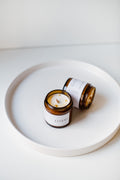 candela con cera di soia vegan estiva