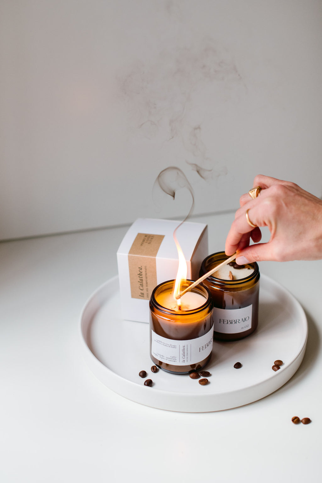 candela artigianale la calathea nota speziata
