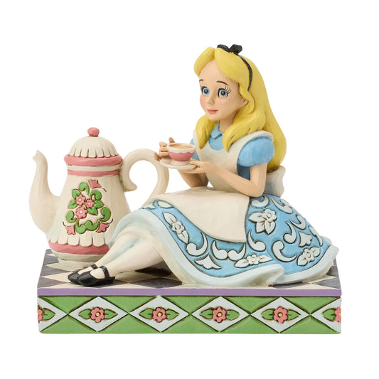 alice nel paese delle meraviglie figure da collezione jim shore disney