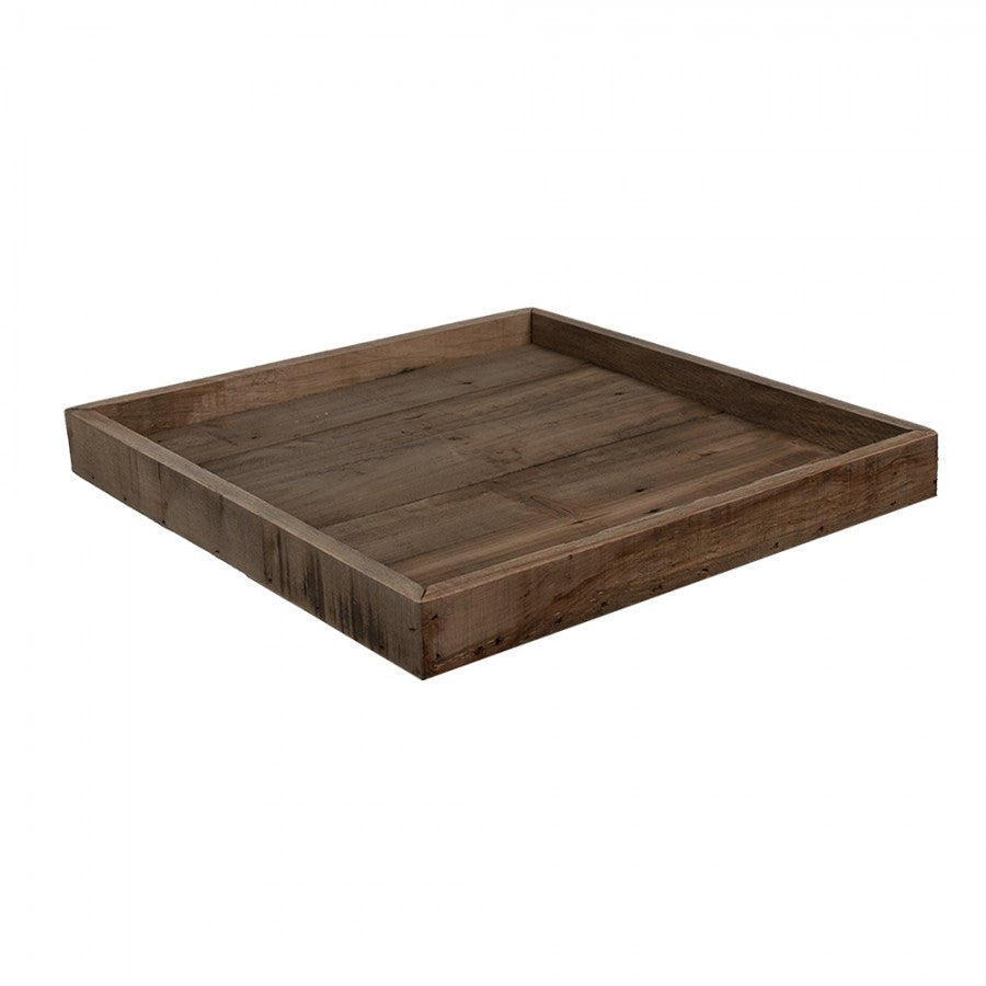vassoio quadrato legno rustico marrone clayre eef