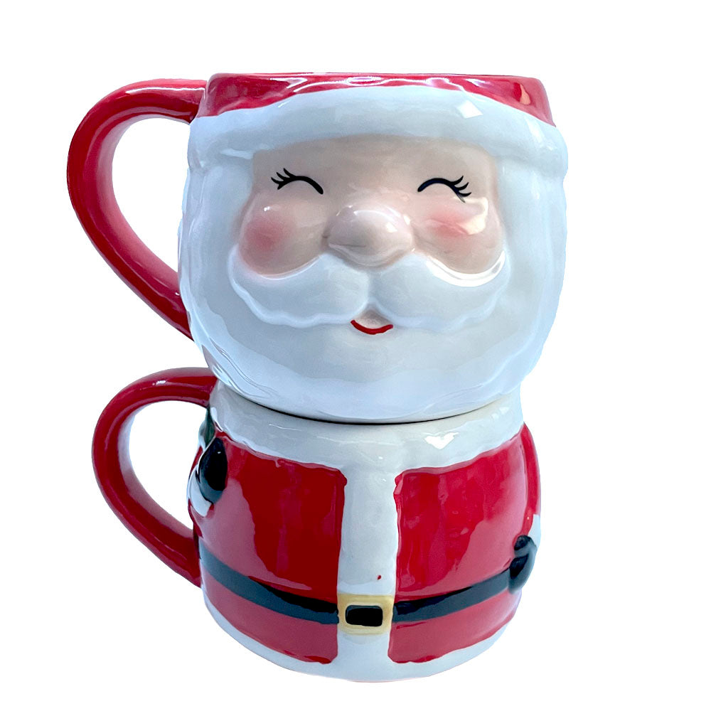 EDG tazze impagabili in ceramica set di 2 Babbo Natale