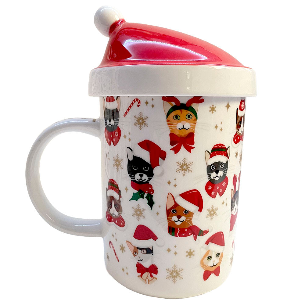 Easy Life - Tazza tisana con coperchio e infusiera Christmas Friends