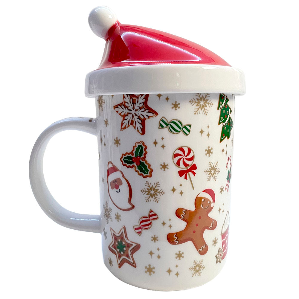 Easy Life - Tazza tisana con coperchio e infusiera Christmas Friends