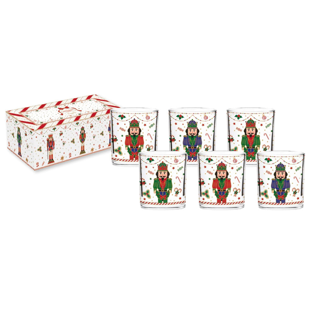 bicchieri natalizi vetro nutcracker easy life