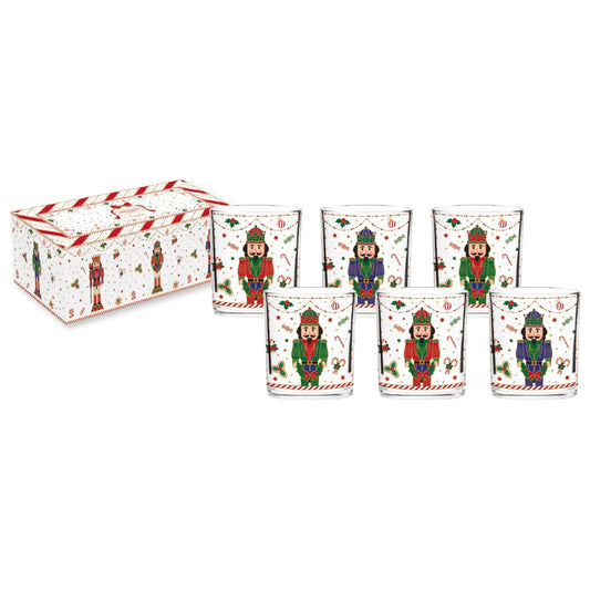 bicchieri natalizi vetro nutcracker easy life
