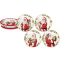 set 4 piattini dolce babbo natale easy life