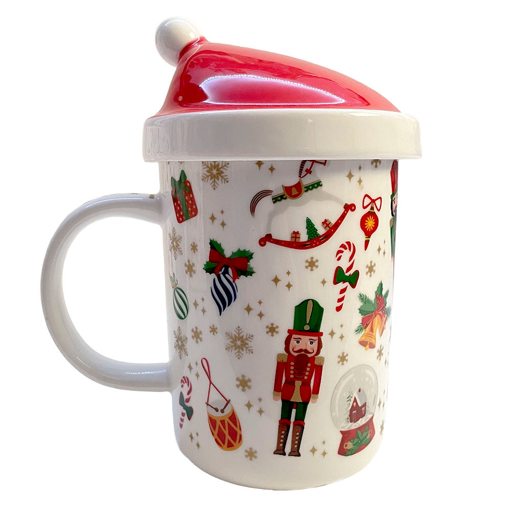 Easy Life - Tazza tisana con coperchio e infusiera Christmas Friends