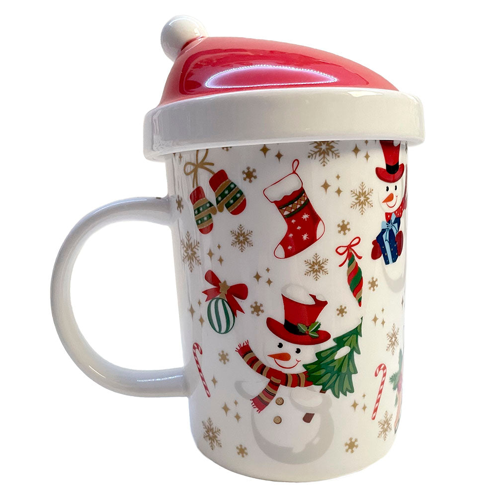 Easy Life - Tazza tisana con coperchio e infusiera Christmas Friends