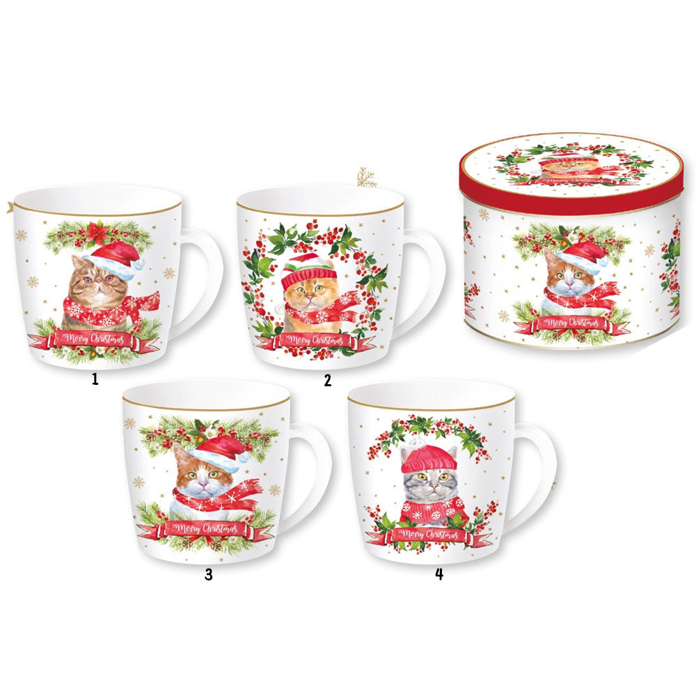 easy life tazza gatto natalizio