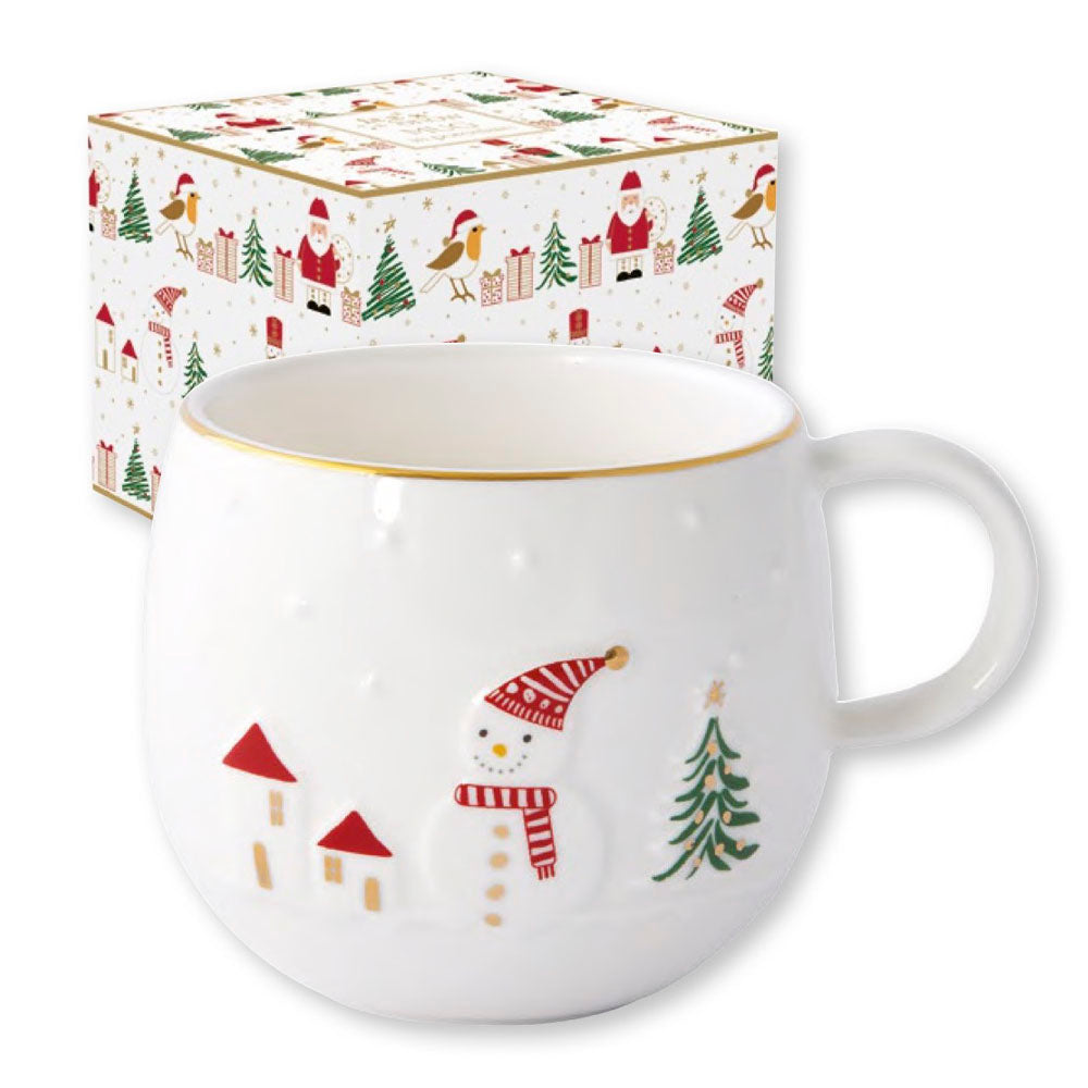 Easy Life - tazza in porcellana con box 400ml LET IT SNOW, fantasie assortite