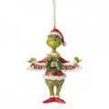 addobbo natalizio grinch con ghirlanda