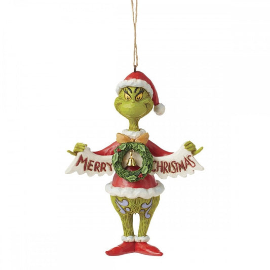 addobbo natalizio grinch con ghirlanda