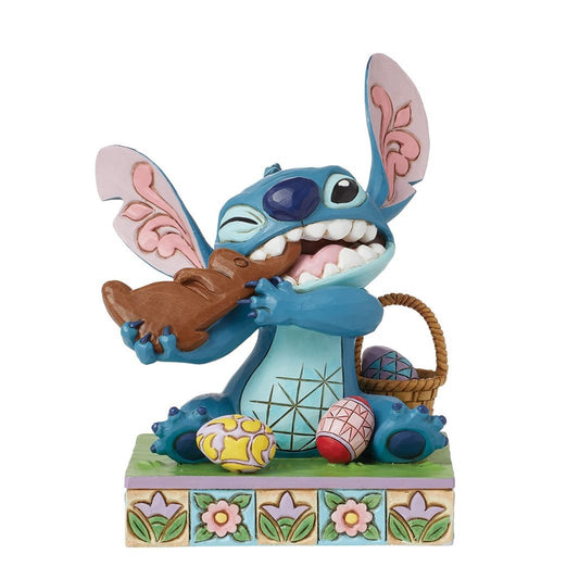 statua collezione Jim Shore Disney Traditions stitch coniglietto pasqua
