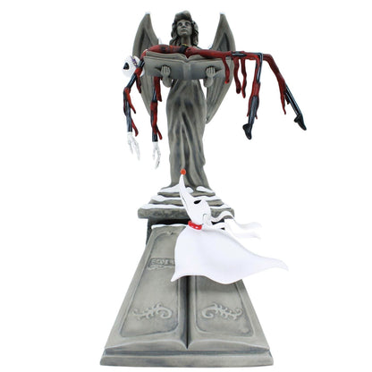 Nightmare before christmas - Jack Skellington su statua Angelo con Zero