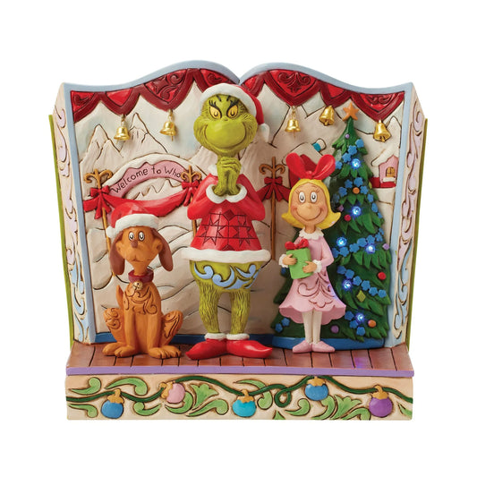Disney Traditions - Grinch Storybook con luci