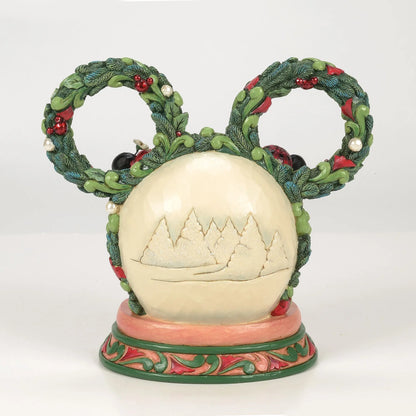 Disney Traditions - Topolino e Minnie Ghirlanda natalizia con luce