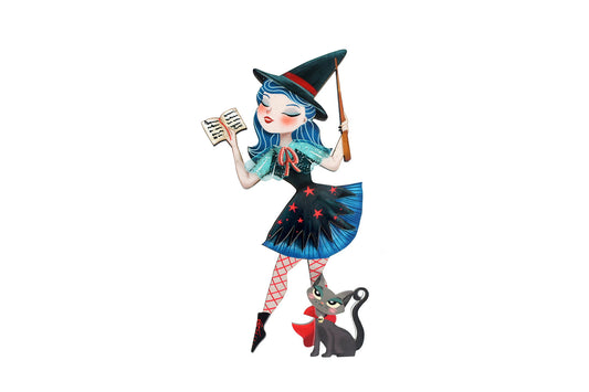 spilla streghetta halloween