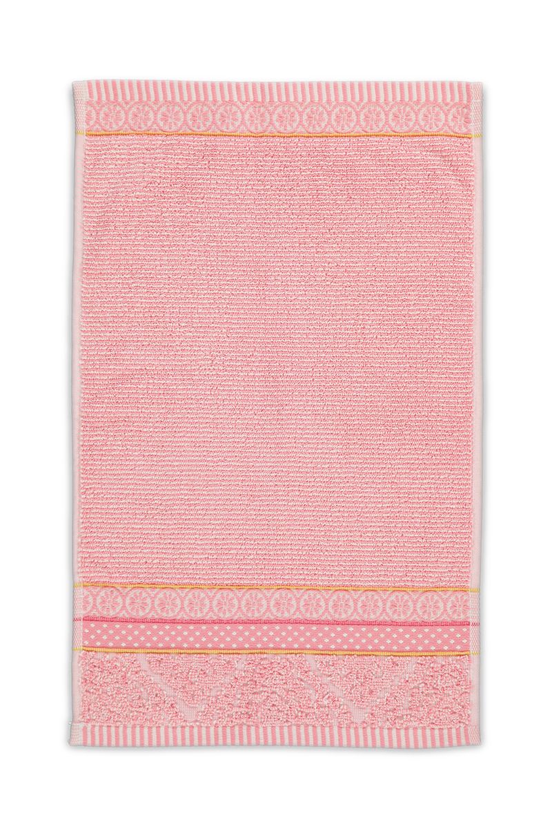 asciugamano rosa jacquard cotone morbido