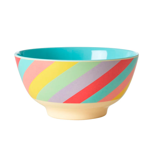 Rice ciotola melamina righe colorate