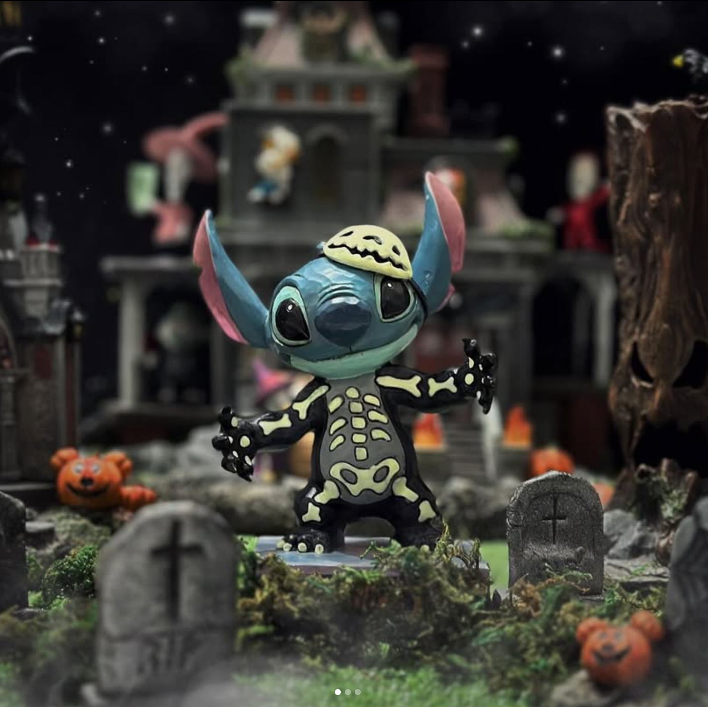 stitch halloween scheletro Jim shore disney