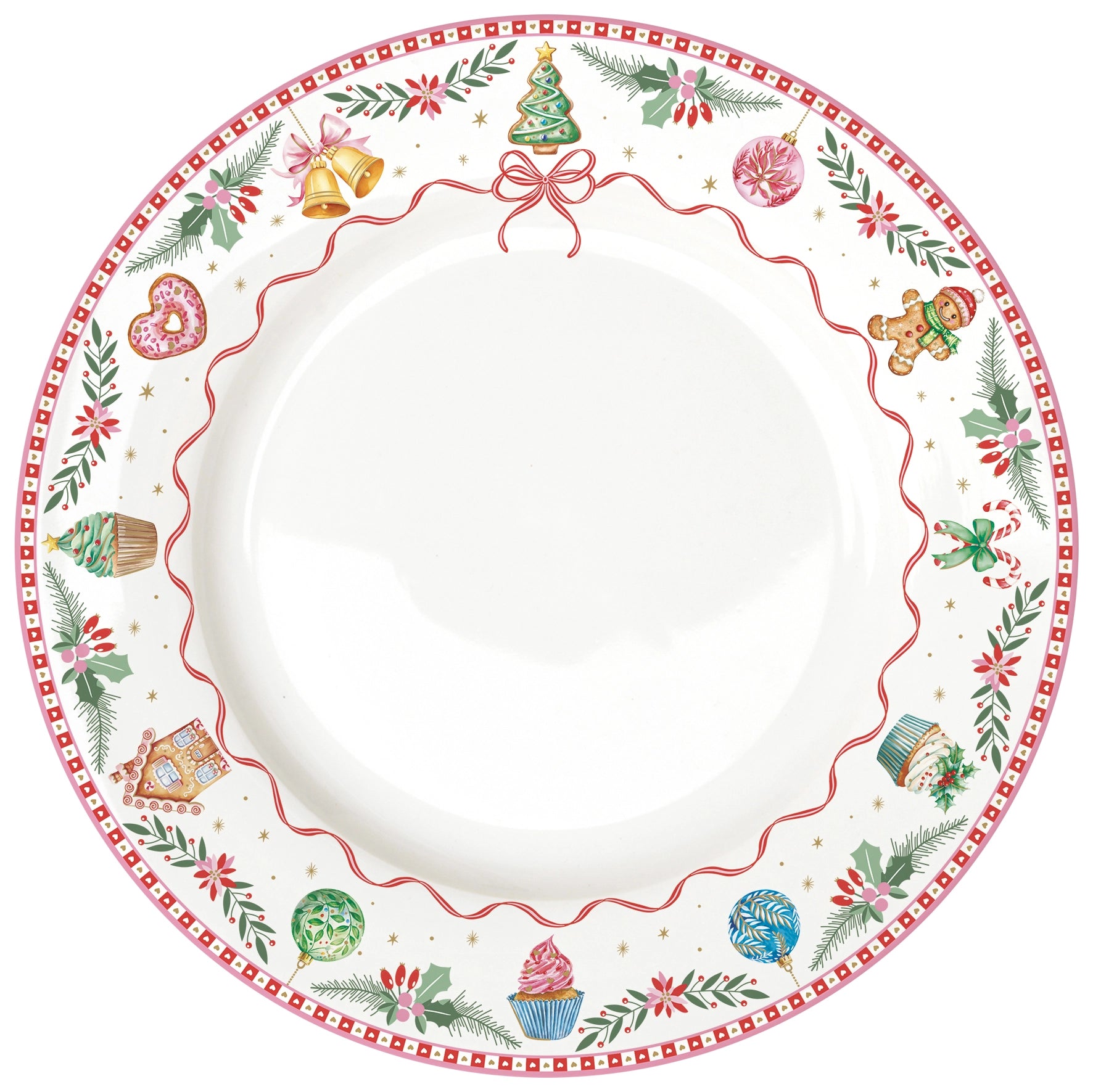 piatto piano sweet christmas  27 cm