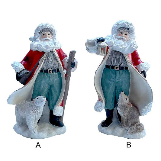 decorazione babbo natale con animale