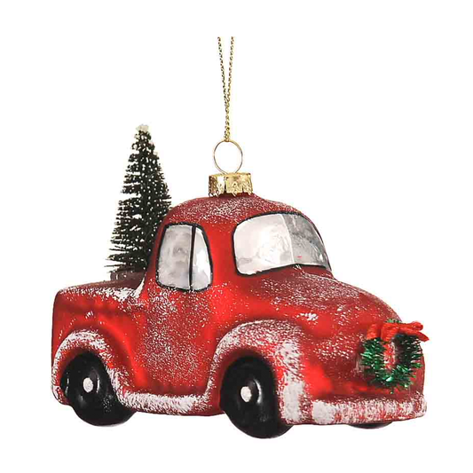vetur addobbo natalizio furgoncino rosso