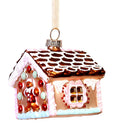 casa marzapane con gingerbread e caramelle in vetro