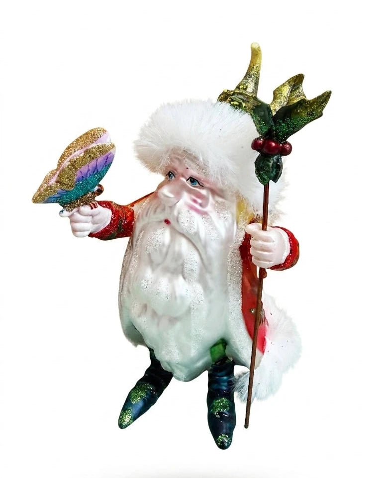 addobbo vetro albero natale gnomo