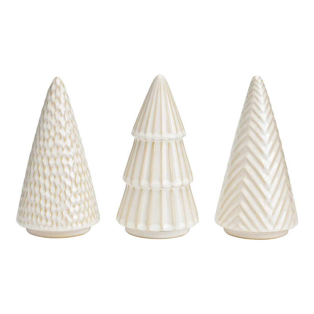 alberi natalizi ceramica bianca 20 cm