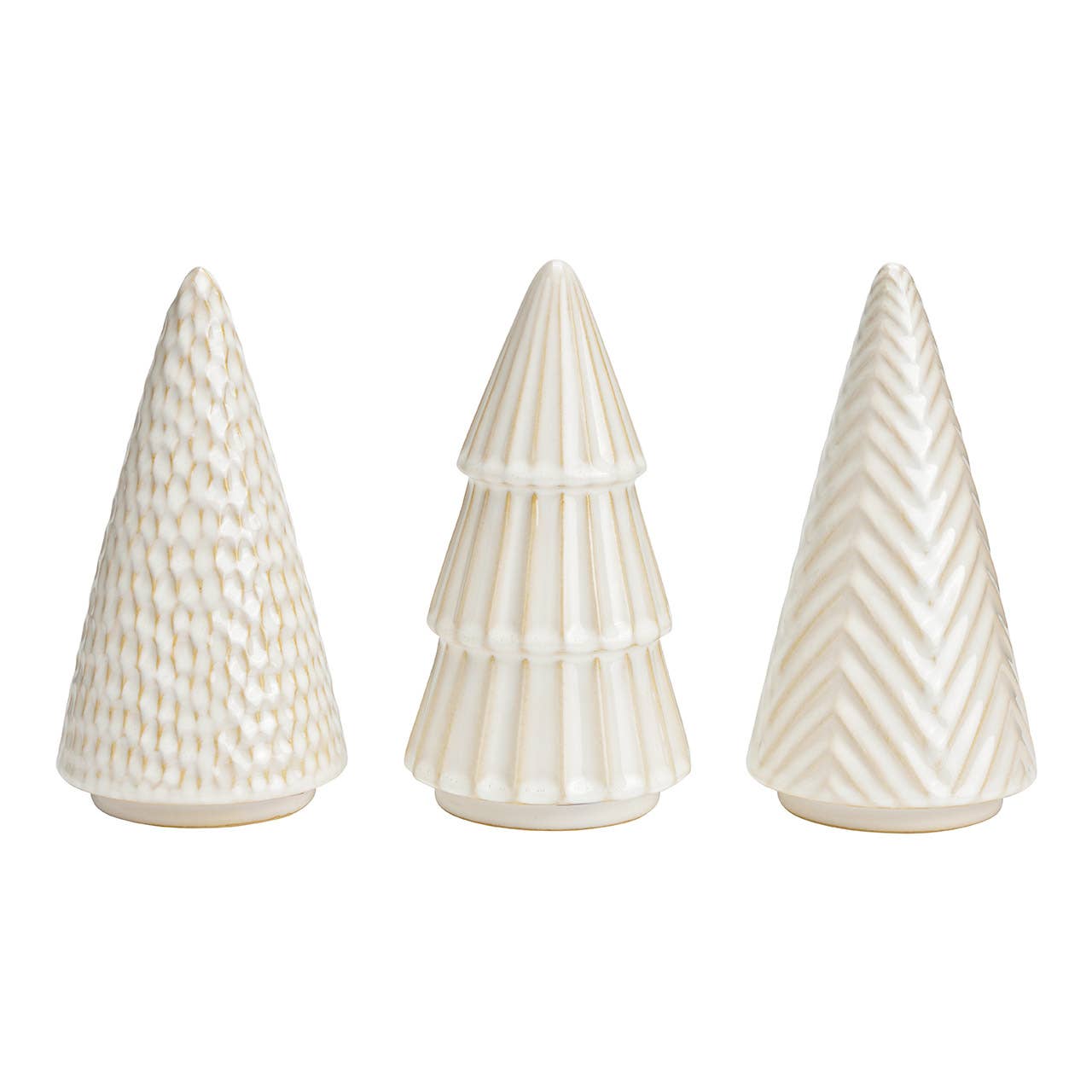 alberi natalizi ceramica bianca 20 cm