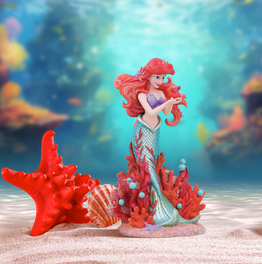statua collezionabile disney Botanical Ariel sebastian