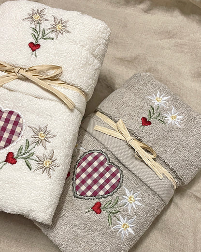 set asciugamani stella alpina